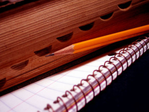 notebook & dictionary