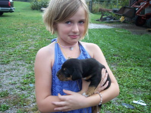 Girl and Pup