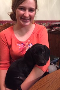 Girl and pup