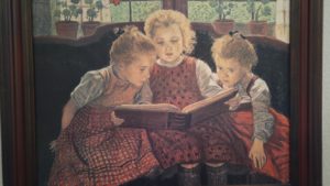 girls-reading-painting